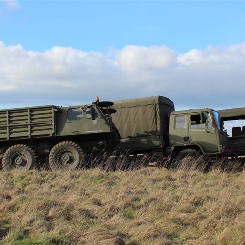 DAF Army Truck Driving at Gatwick Aviation Museum DAF Army Truck Driving at Gatwick Aviation Museum